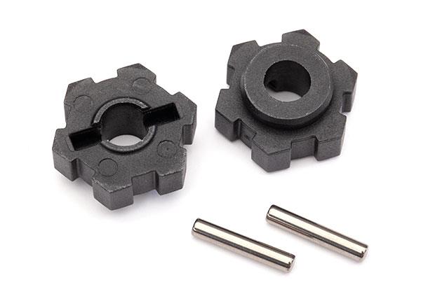 Traxxas - TRX8956 - Wheel hubs, hex (2)/ 2.5x14 pins (2)