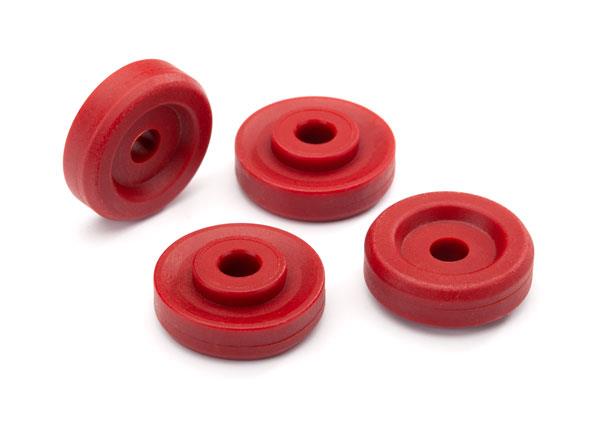 Traxxas - TRX8957R - Wheel washers, red (4)