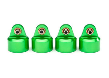 Traxxas - TRX8964G - Shock caps, aluminum (green-anodized), GT-Maxx® shocks (4)