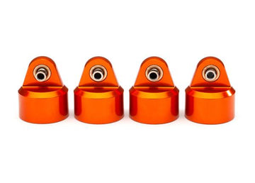 Traxxas - TRX8964T - Shock caps, aluminum (orange-anodized), GT-Maxx® shocks (4)