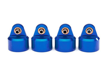 Traxxas - TRX8964X - Shock caps, aluminum (blue-anodized), GT-Maxx® shocks (4)