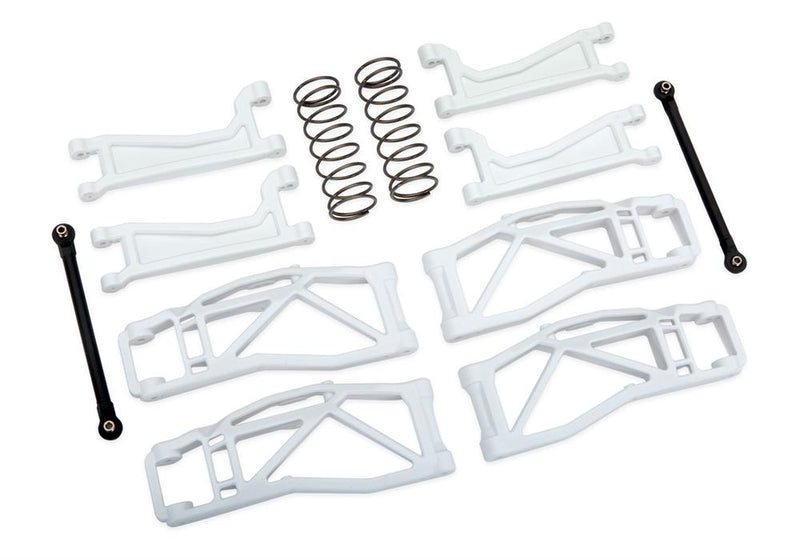Traxxas - TRX8995A - Suspension kit, WideMaxx, white (includes front and rear suspension arms, front toe links, rear shock spirngs