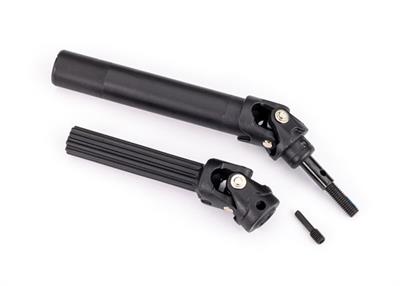 Traxxas - TRX8996T - Driveshaft assembly, front or rear, Maxx® Duty (1) (left or right) (fully assembled, ready to install)/ screw pin (1) (for use w