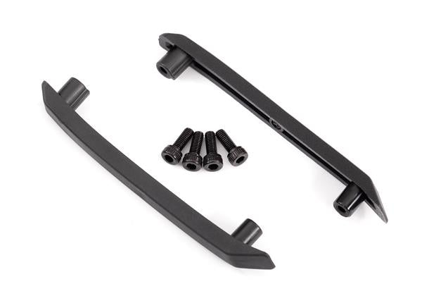 Traxxas - TRX9017 - Skid plate, roof (body) (black) (left & right)/ 3x8mm CS (4)