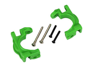 Traxxas - TRX9032G - Caster blocks (c-hubs), extreme heavy duty, green (left & right)/ 3x32mm hinge pins (2)/ 3x20mm BCS