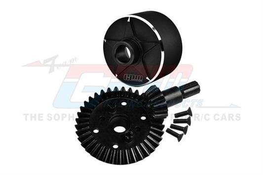 CARBON STEEL RING GEAR 37T & PINION GEAR 13T WITH ALUMINUM DIFF CASE