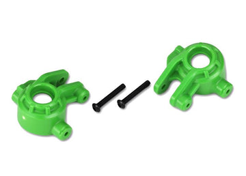 Traxxas - TRX9037G - Steering blocks, extreme heavy duty, green (left & right)/ 3x20mm BCS (2)