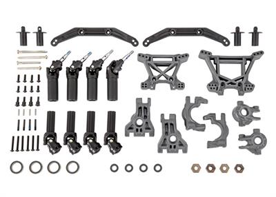 Traxxas - TRX9080-GRAY - Outer Driveline & Suspension Upgrade Kit, extreme heavy duty, gray