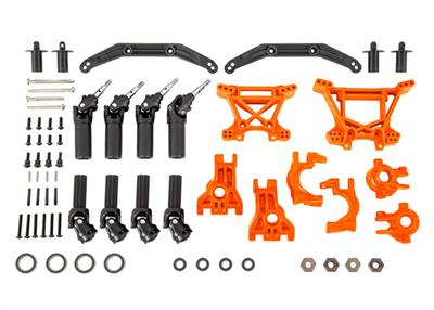 Traxxas - TRX9080T - Outer Driveline & Suspension Upgrade Kit, extreme heavy duty, orange