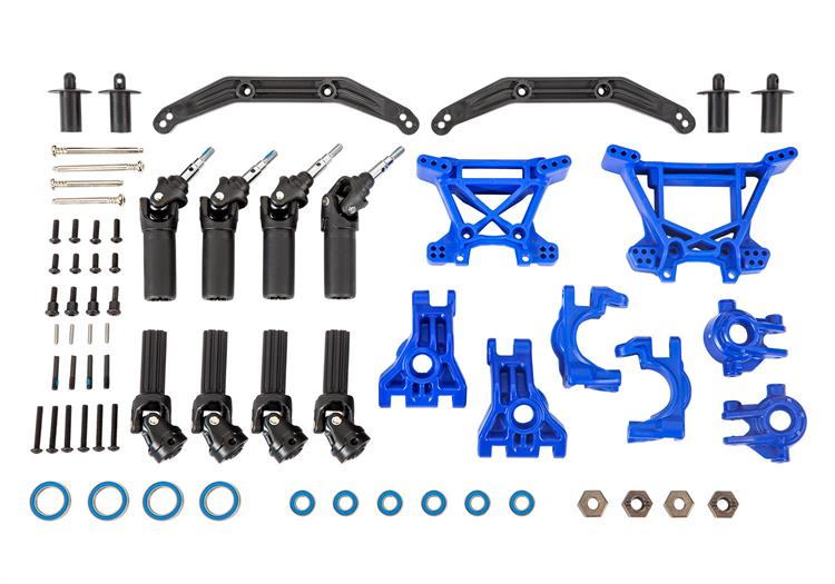 Traxxas - TRX9080X - Upgrade drivlinje og affjedring til Extreme Heavy Duty - Blå