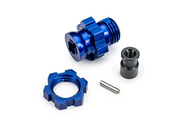 17 mm Blue Aluminum Splined Wheel Hub & Nut