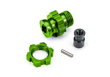17 mm Green Aluminum Splined Wheel Hub & Nut