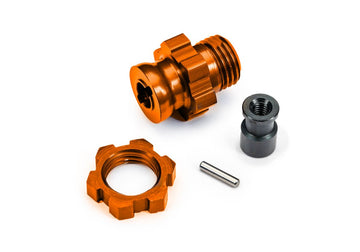 17 mm Orange Aluminum Splined Wheel Hub & Nut
