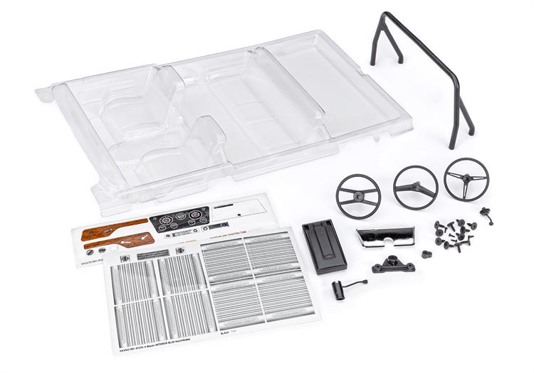 Traxxas - TRX9114 - Interior, Chevrolet Blazer (1969 -1972) (clear, requires painting) (includes rollbar, gauge bezel, steering wheel and column, shi