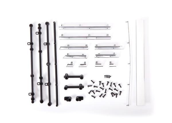 Traxxas - TRX9117 - Side trim, Chevrolet Blazer (1972), left & right/ rear trim, upper & lower/ retainers, left, right & rear/ 2.6x8 BCS (23)