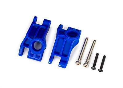 Traxxas - TRX9150-BLUE - Carriers, stub axle, rear, extreme heavy duty, blue (left & right)