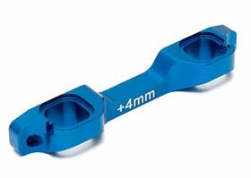 Team Associated - AE91608 - Factory Team Aluminum Arm Mount, +4mm, C, B