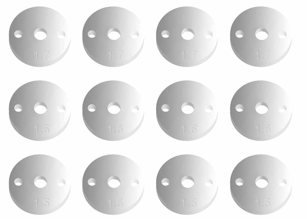 12mm Shock Pistons, V2