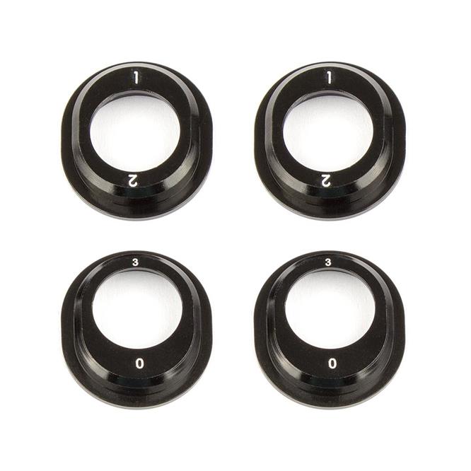 Team Associated - AE91793 - B6.4 Aluminum Differential Height Inserts, black