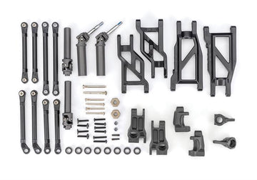 Outer driveline and suspension upgrade kit, extreme heavy duty, black