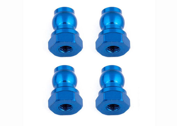 Team Associated - AE91815 - Shock Bushings, 10 mm, blue aluminum