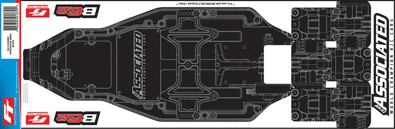 Team Associated - AE91870 - RC10B6.3/B6.2 FT Chassis Protective Sheet, printed