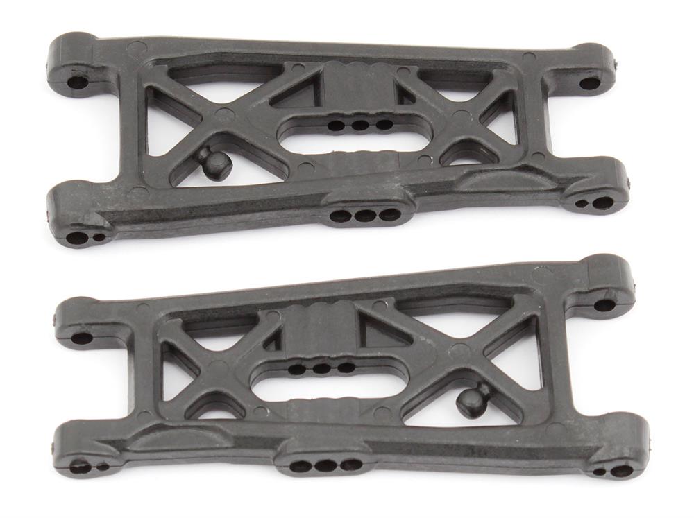 RC10B6 FT Front Suspension Arms, flat, carbon fiber