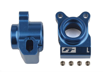 RC10B6.4 FT Rear Hubs, blue aluminum