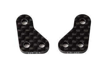 RC10B6.4 FT Steering Block Arms, HT +1, carbon fiber