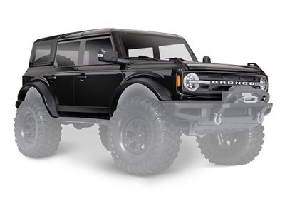 Traxxas - TRX9211T - Body, Ford Bronco, complete, Shadow Black (painted) (includes grille, side mirrors, door handles, fender flares, windshield wipe