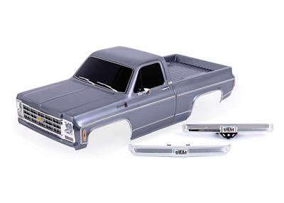 Traxxas - TRX9212SLVR - Body, Chevrolet K10 Truck (1979), complete, silver (painted, decals applied)