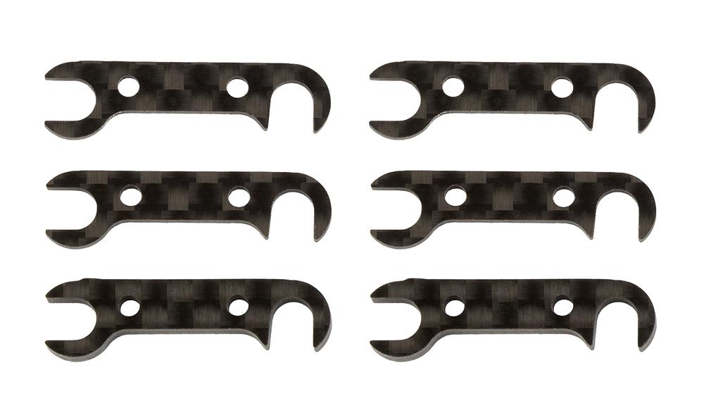 RC10B74 FT Graphite Rear Hub Link Shim Set