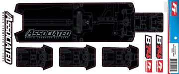 Team Associated - AE92253 - RC10B74 FT Chassis Protective Sheet