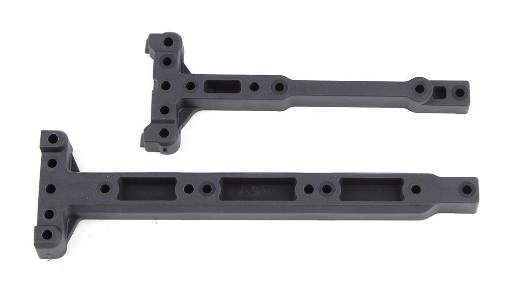 RC10B74 FT Chassis Braces, Carbon