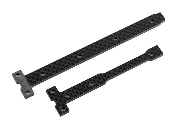 Team Associated - AE92365 - RC10B74.2 FT Carbon Fiber Stiff Chassis Brace Support Set, 2.5mm