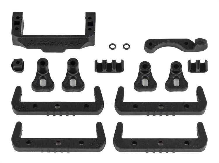 Team Associated - AE92418 - RC10B7 Battery Mount, Fan Mount, Servo Mount