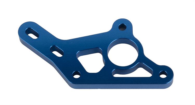 Team Associated - AE92439 - RC10B7 Motor Mount, blue aluminum