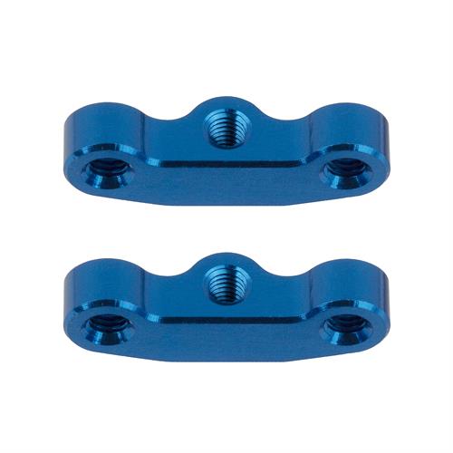 Team Associated - AE92441 - RC10B7 Hub Link Mounts, +1mm, blue aluminum