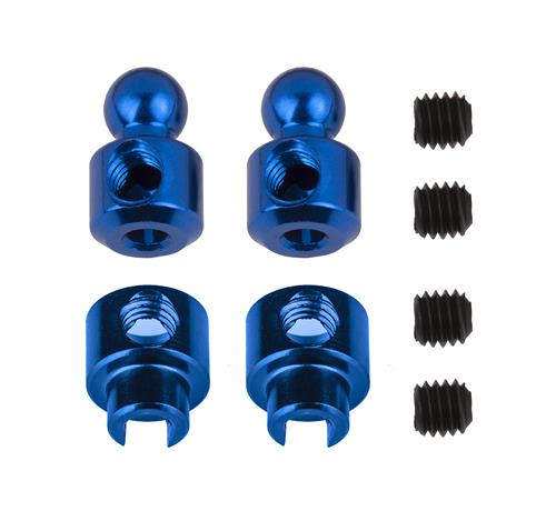 Team Associated - AE92457 - RC10B7 Anti-Roll Bar Hardware Set, blue aluminum