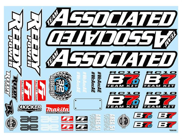 Team Associated - AE92465 - RC10B7 Decal Sheet