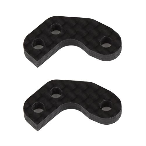 Team Associated - AE92466 - RC10B7 FT Caster Block Link Mount Set, +1mm, carbon fiber