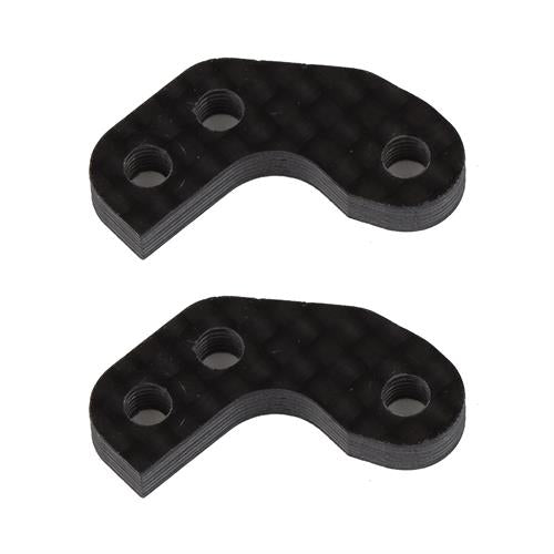 Team Associated - AE92467 - RC10B7 Caster Block Link Mount Set, 0, carbon fiber