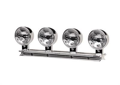 Traxxas - TRX9263 - Light bar, chrome (housing & lens only) (fits #9262 or 9262X roll bar)