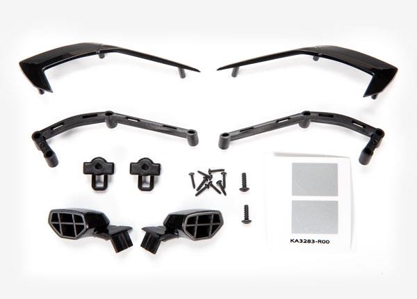 Traxxas - TRX9317 - Mirrors, side (left & right)/ mounts (left & right)/ trim, side (left & right)/ trim mounts (left & right)/ 2.6x8mm BCS (2)