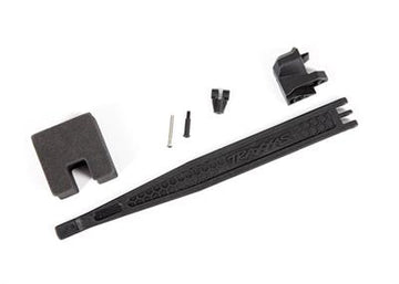 Traxxas - TRX9324 - Battery hold-down/ battery clip/ hold-down post/ screw pin/ pivot post screw/ foam spacer (for 300mm wheelbase)