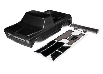 Body, Chevrolet C10, black (painted) (includes wing & decals) (requires #9415 series body accessories to complete body)