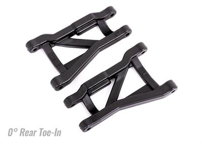 Suspension arms, black, rear (left & right), heavy duty, 0° toe angle (2)