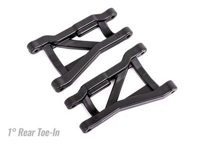 Suspension arms, black, rear (left & right), heavy duty, 1° toe angle (2)