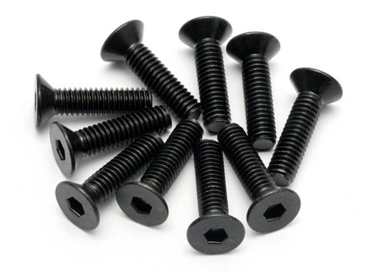 HPI - HP94531 - FLAT HEAD SCREW M4x15mm (HEX SOCKET/10pcs)