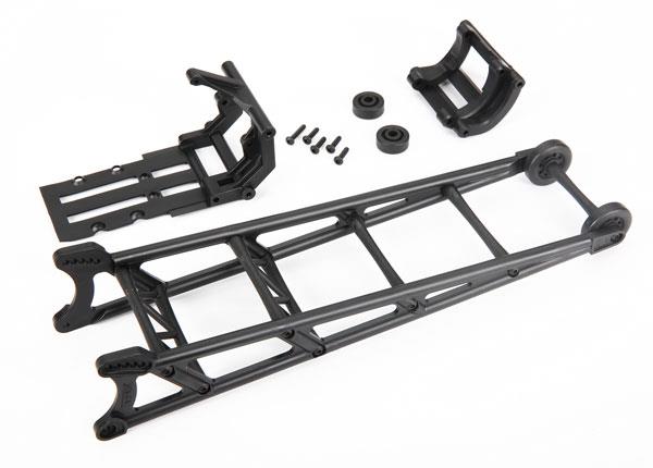 Traxxas - TRX9460 - Wheelie bar, black (assembled)/ wheelie bar mount